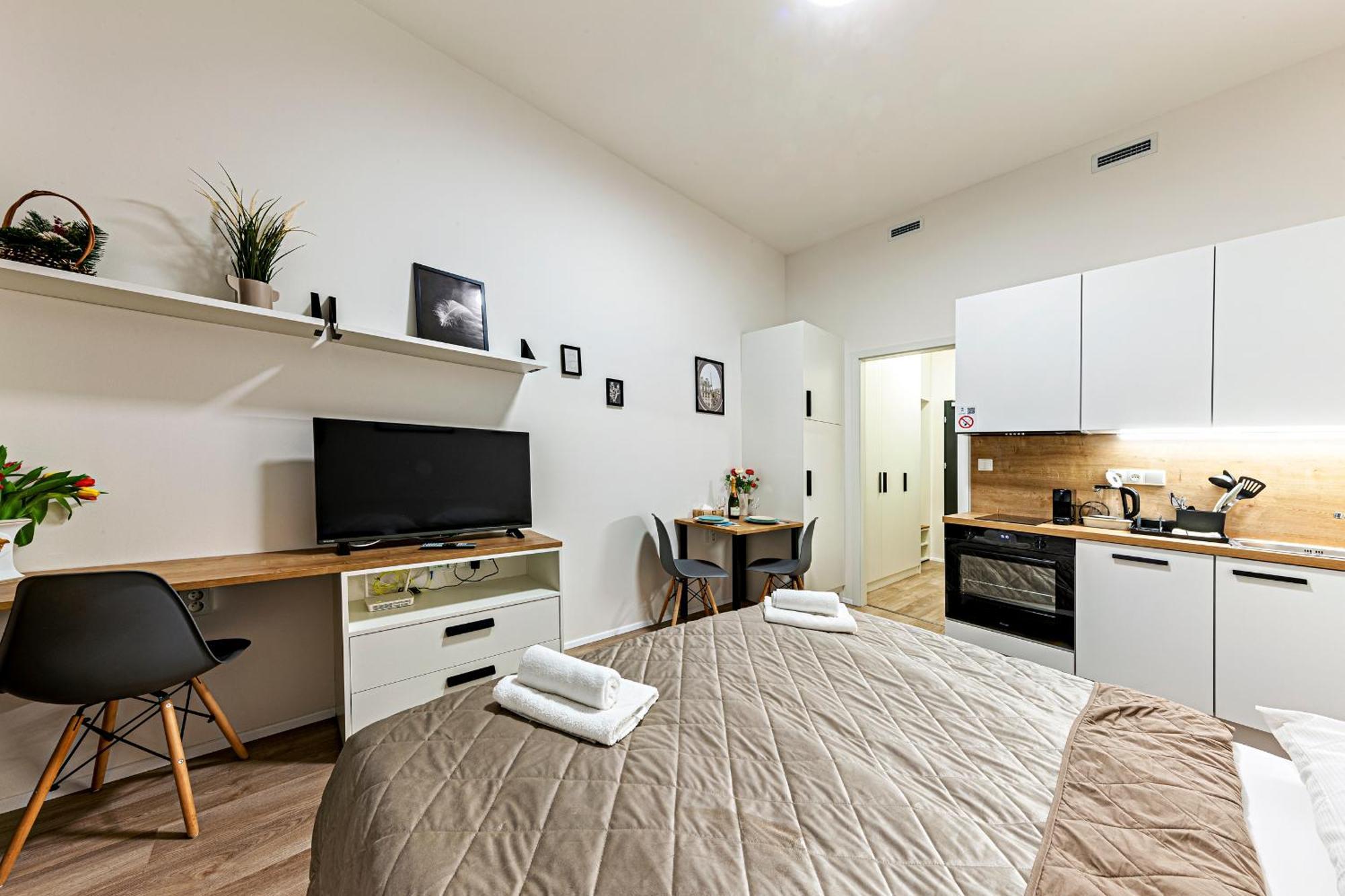 Kora Apartments Andel Прага Екстер'єр фото